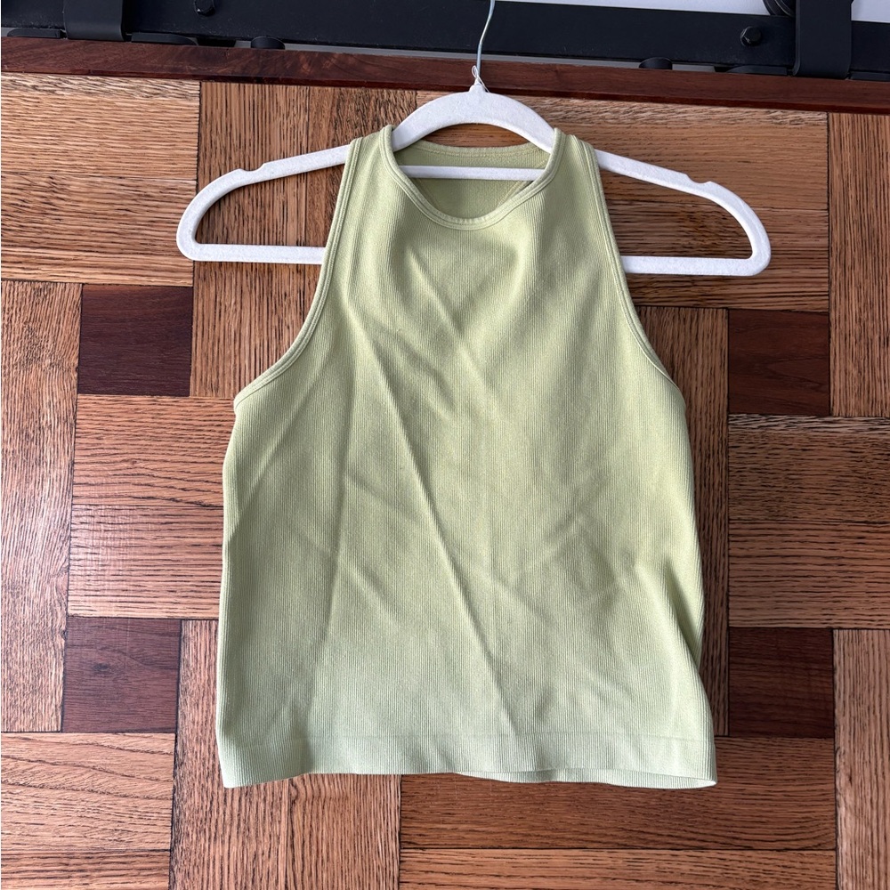 Free People Movement | Hayley Racerback Brami Crop Top M/L Palm Leaf - Picture 3 of 5